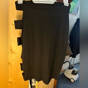 Charlotte Russe Black sexy cutout bandage skirt Small